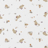Printed Cotton CAPYBARA White / Linen